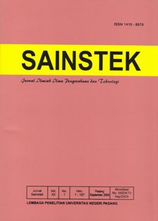SAINSTEK | Vol. XII No. 1, September 2012